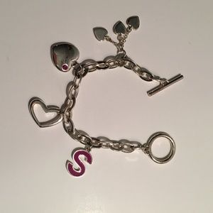 "S" charm bracelet